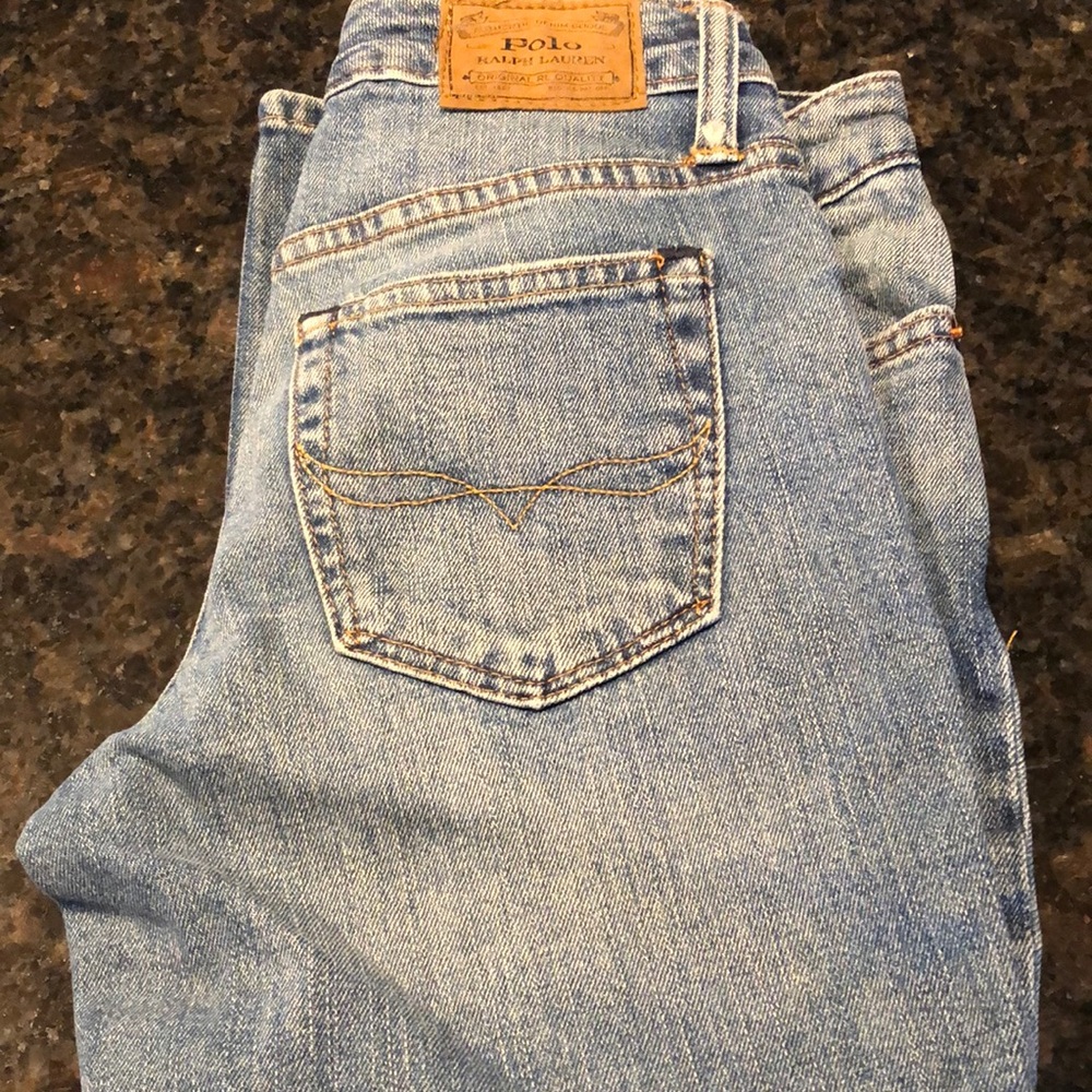 Boys polo jeans.